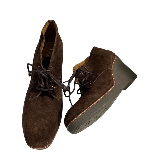 Naturalizer Kaitlyn Suede Wedge Booties Sz 11M NWOT - Picture 4 of 7